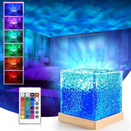 One94Store acrylic Romantic Ocean Wave Night Light Projector