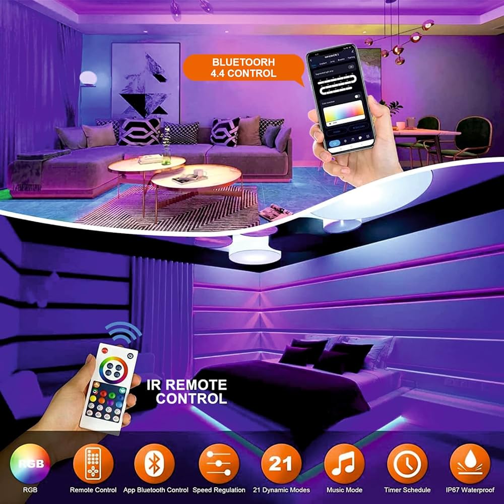 5 Meter RGBIC Neon LED Strip light