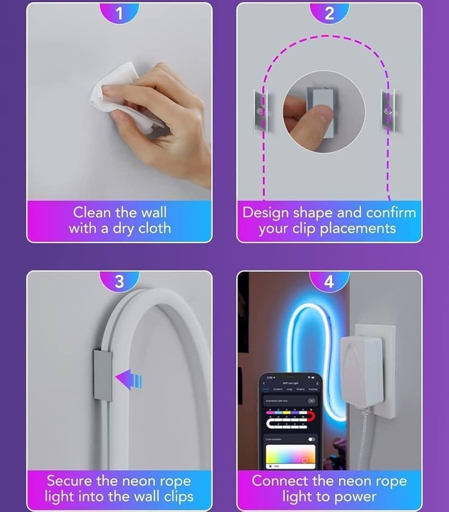 5 Meter RGBIC Neon LED Strip light